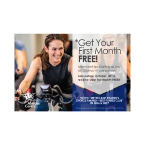 Abilities Centre Mailout Postcard